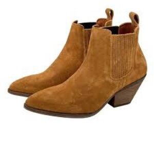 Chic Tan Suede Ankle Boots